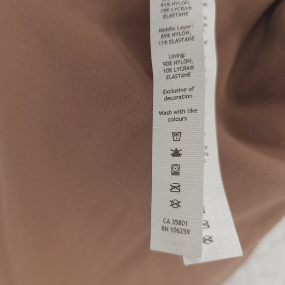 LULULEMON Align Bodysuit 25" Nulu Fabric Dusty Clay Nude Brown Size 2 - Picture 7 of 8